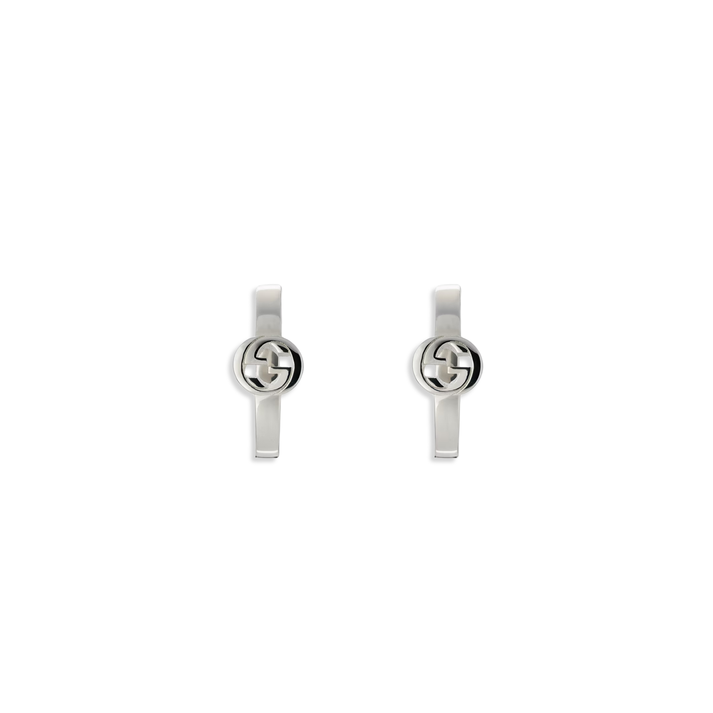GUCCI INTERLOCKING HOOP EARRINGS ‎796323